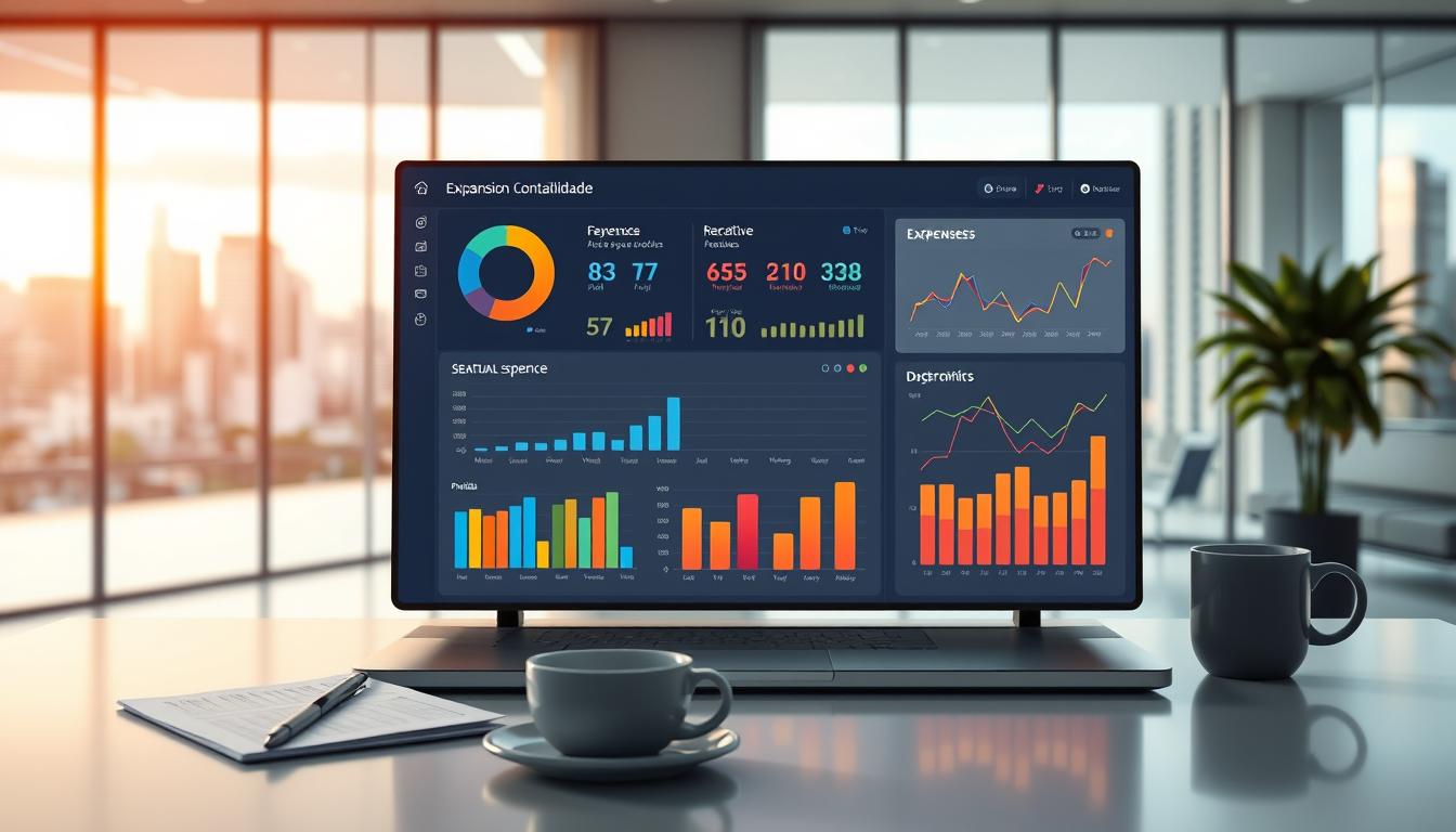 dashboard financeiro empresa ABC, painel gerencial contabilidade